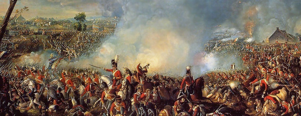 Waterloo battle painting